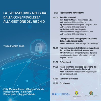 Programma cybersecurity nella PA