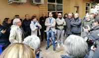 Sit-In di solidarietà presso l'Emeroteca Civica